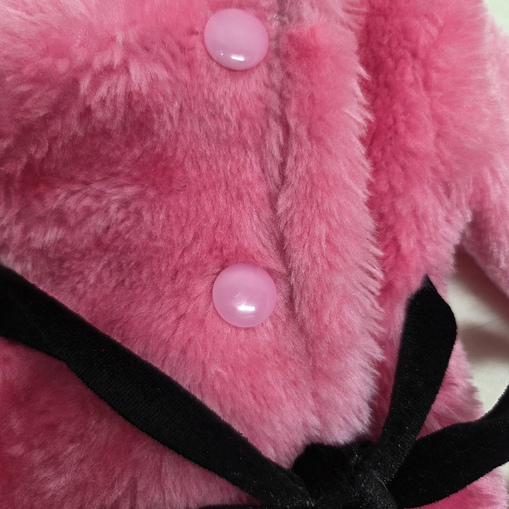 Pink Faux Fur Coat and Muff Set for 18-inch Dolls - Barbie Movie Style! - Picture 4 of 10